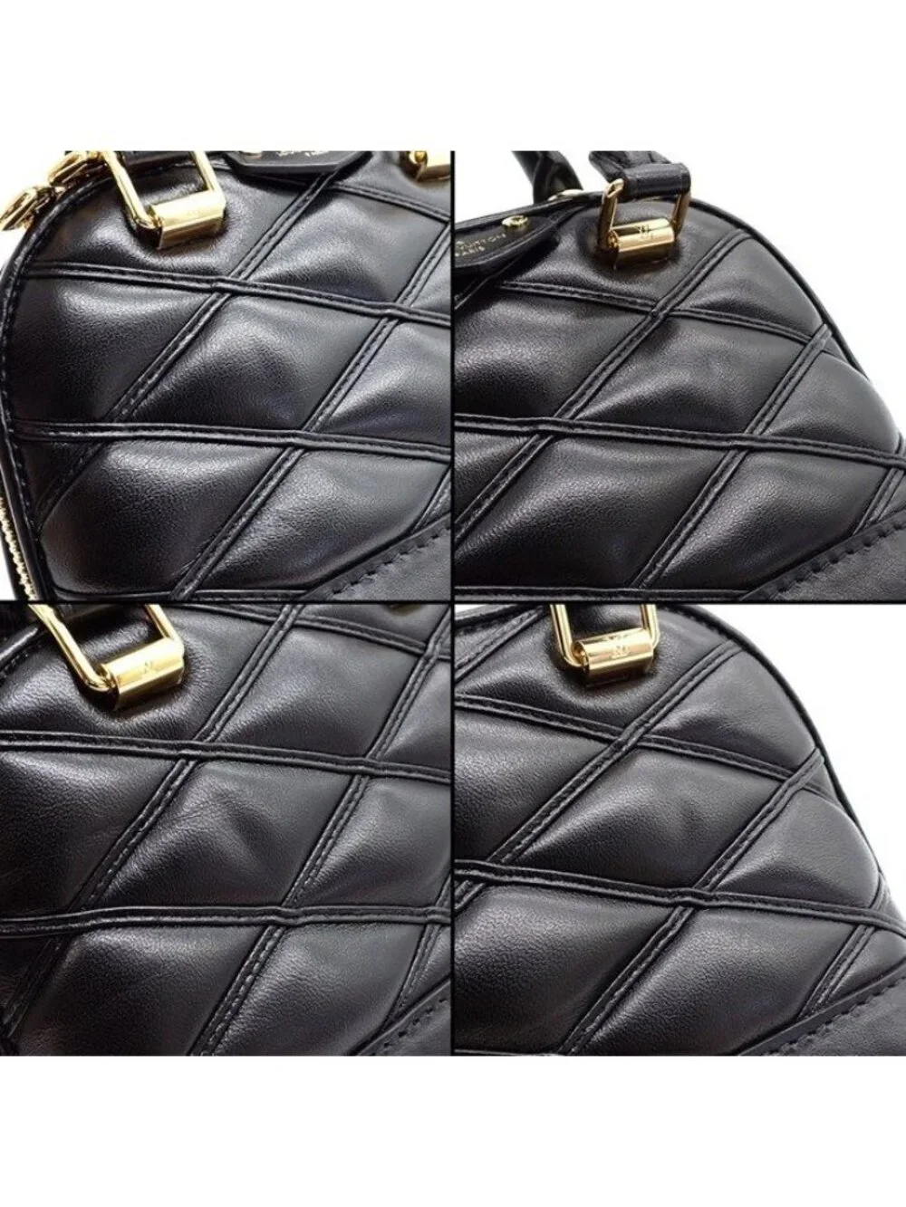 Louis Vuitton Handbag Nano Alma Maltage Black Lambskin Cowhide Leather